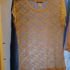 Deb stretch lace short sleeved shirt